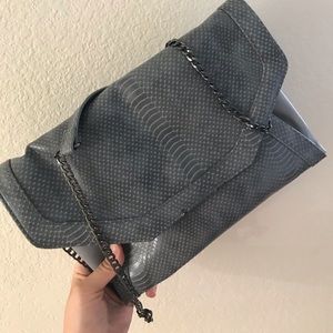 Grey Chain Crossbody